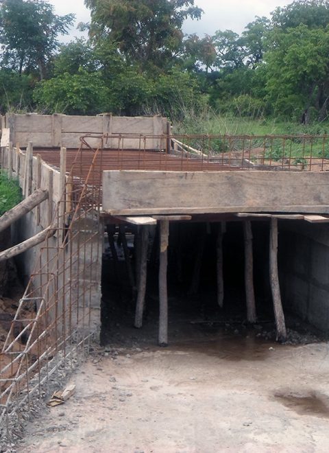 Construcción del puente. Accesos a la escuela Esteban de Sirarou. 2015
